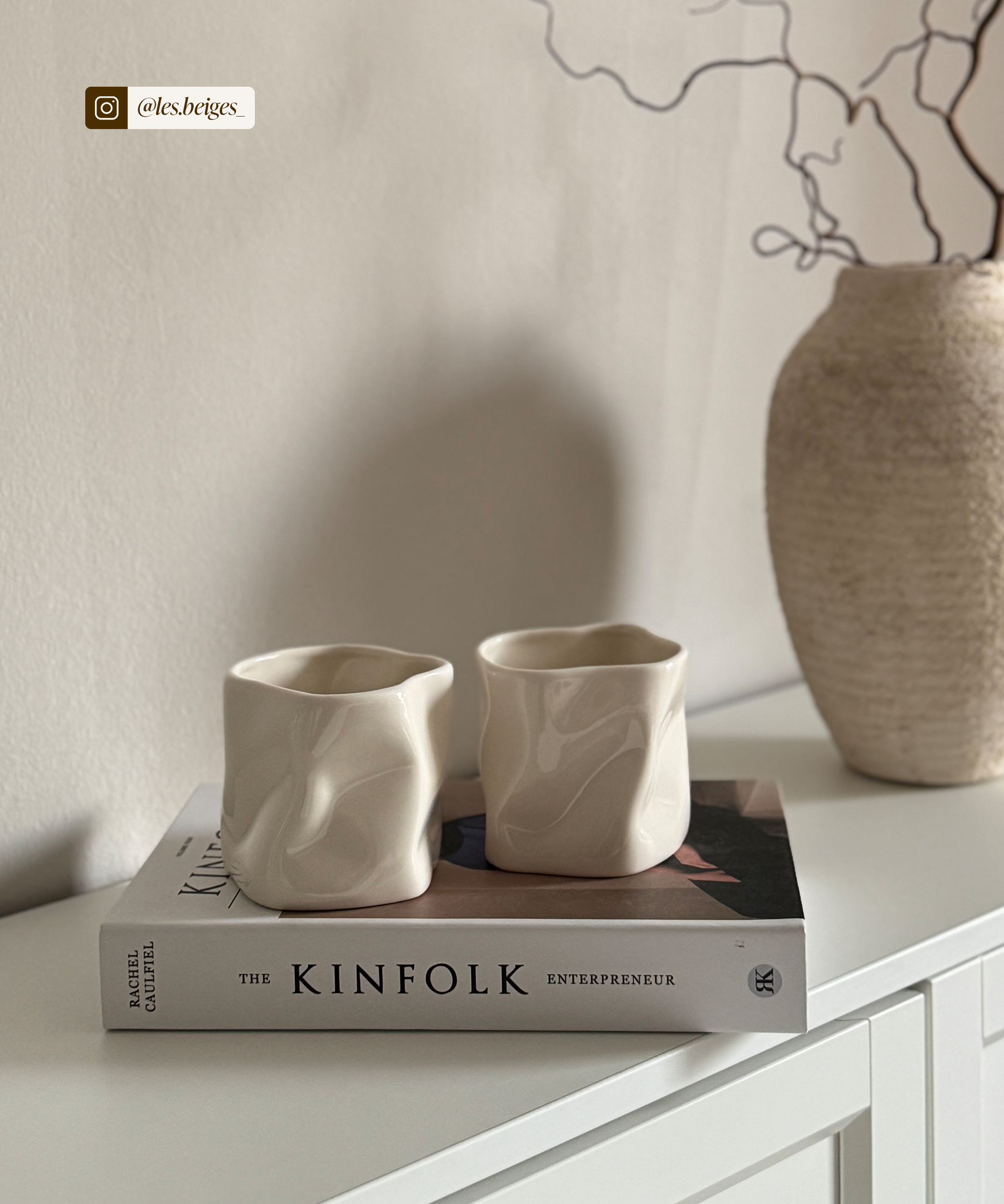 Organischer Keramik Becher Cremeweiß | Alaska