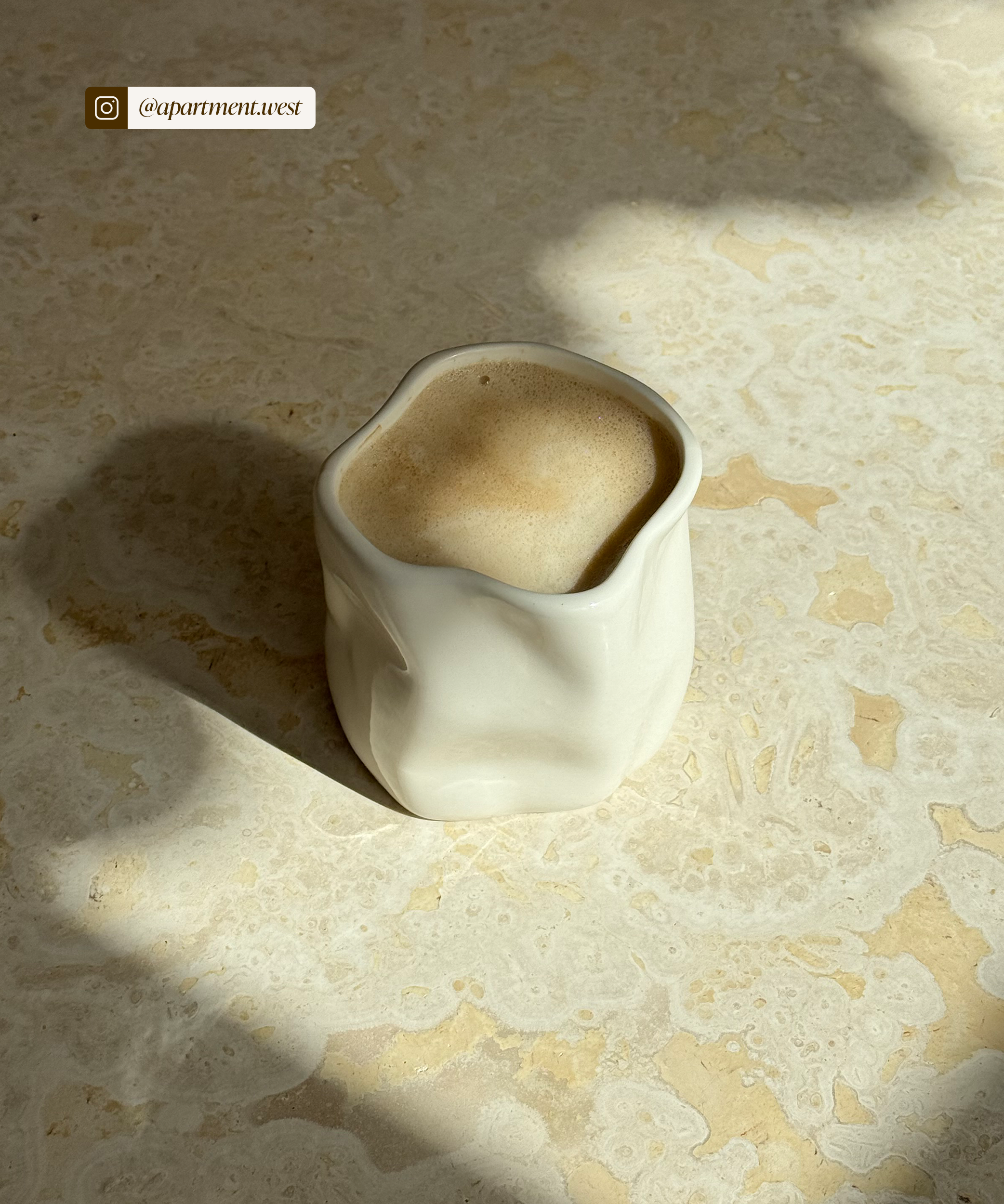 Organischer Keramik Becher Cremeweiß | Alaska