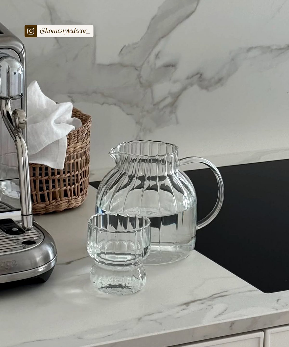 Teekaraffe im Streifen-Design, Serie Norway – Produktansicht