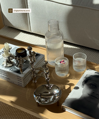 Geriffelte Karaffe & Gläser-Set | Paris