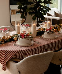 Geschirrset Cremeweiß gerillt | Nia