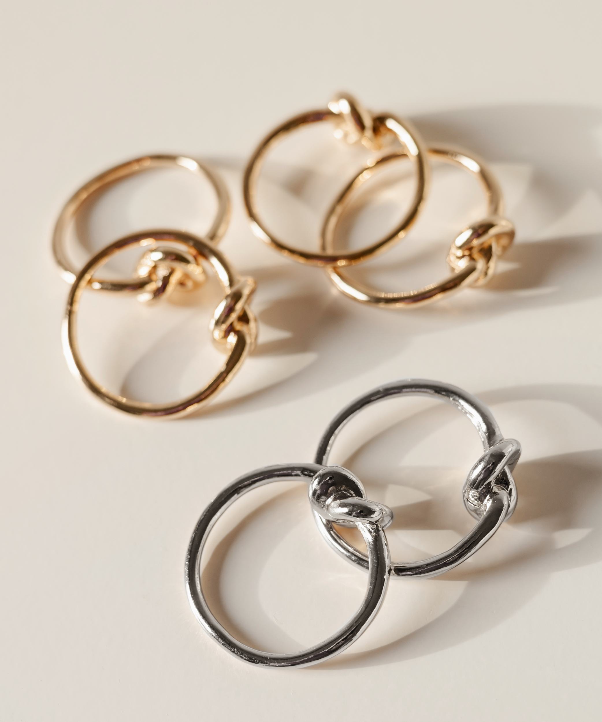 Serviettenringe Gold & Silber im 2x 6er Set | Tye