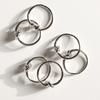Serviettenringe Silber 6er Set | Tye