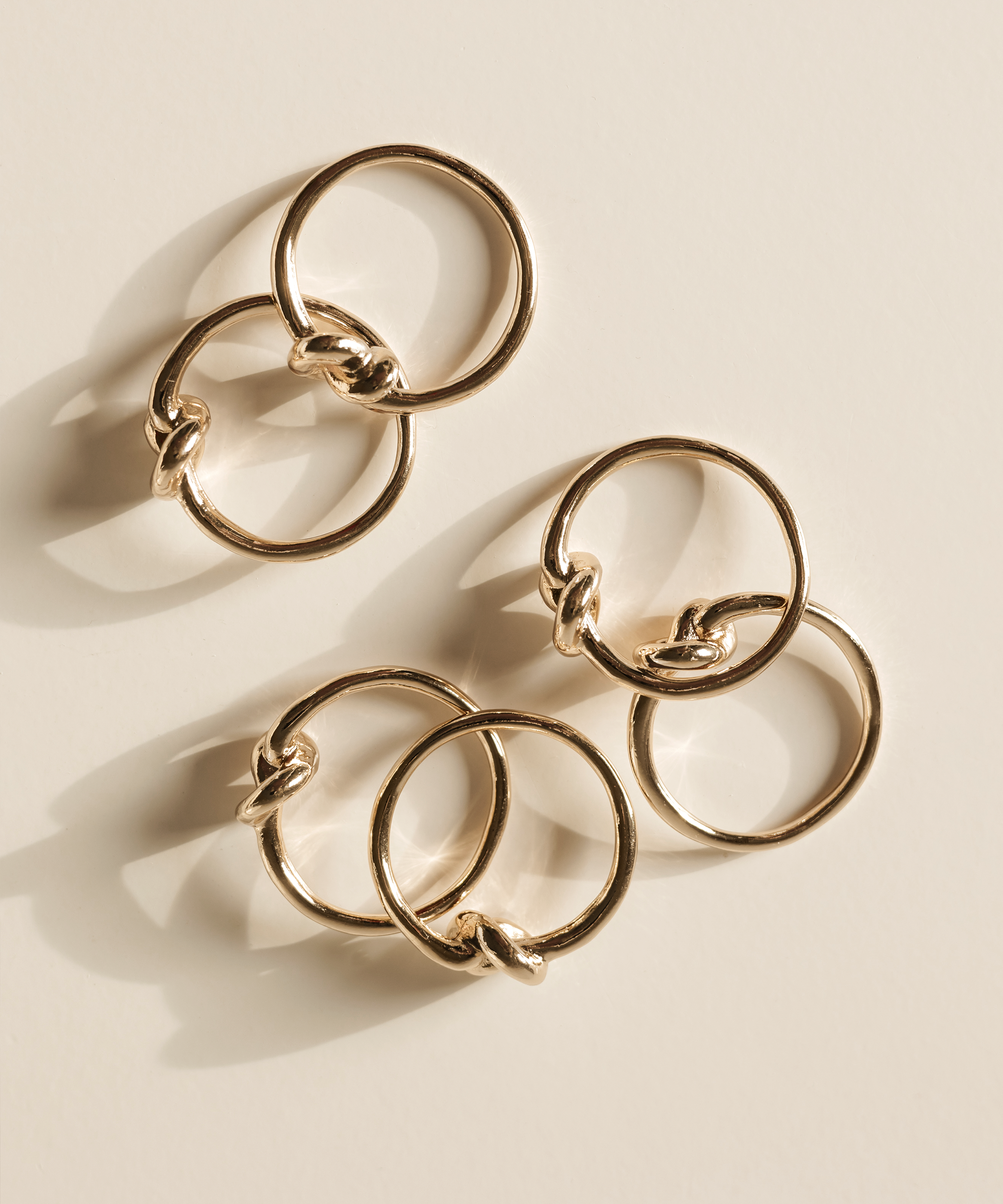 Serviettenringe Gold 6er Set | Tye