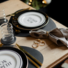 Serviettenringe Gold & Silber im 2x 6er Set | Tye
