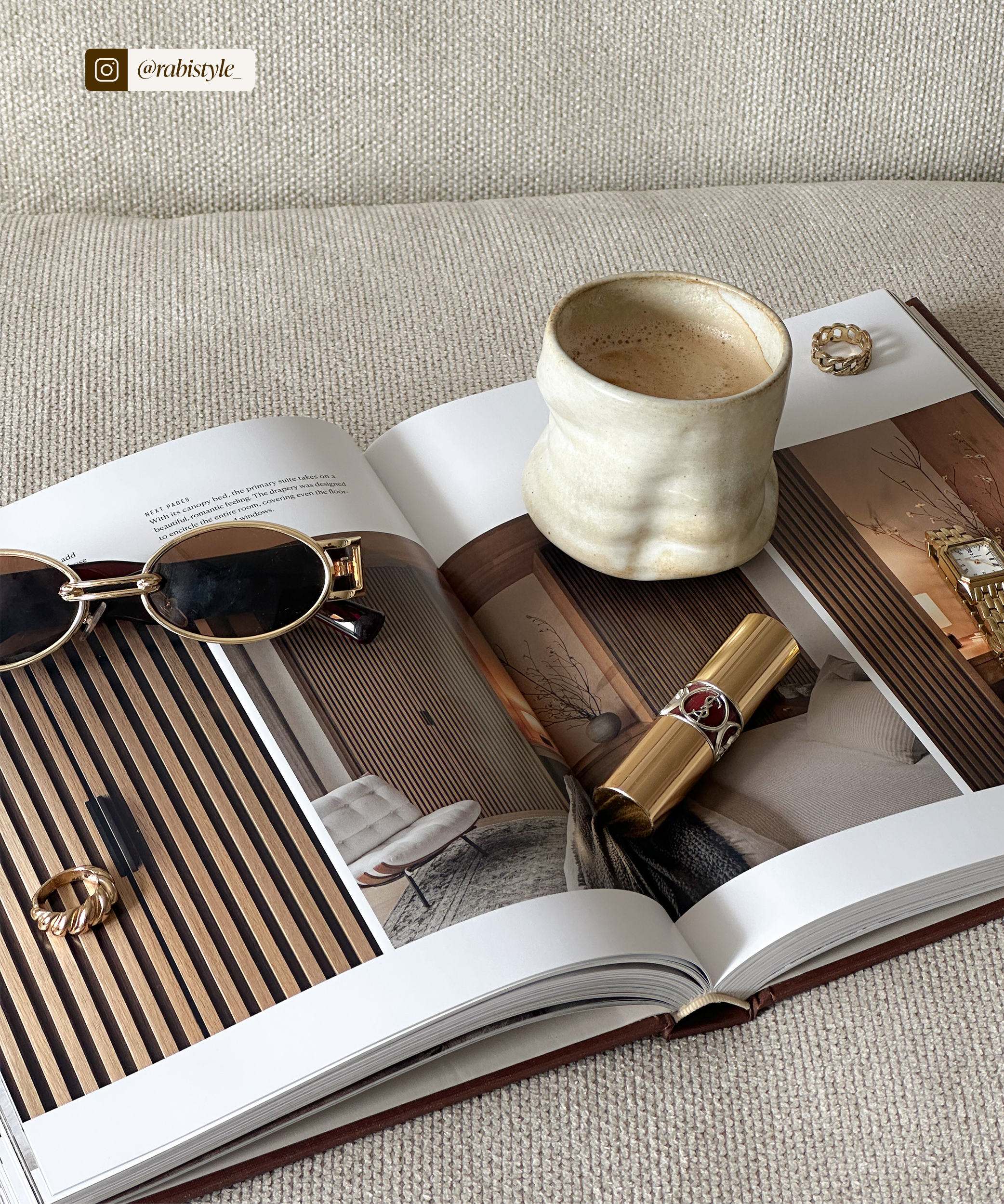 Organischer Keramik Becher mit Farbverlauf | Bali