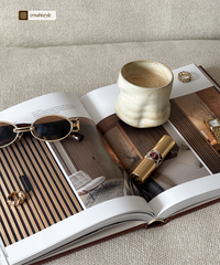 Organischer Keramik Becher mit Farbverlauf | Bali