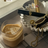 Kleines Trinkglas im gerillten Design | Venice