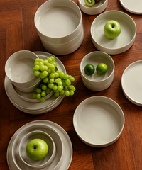 Geschirrset Beige glänzend | Nia