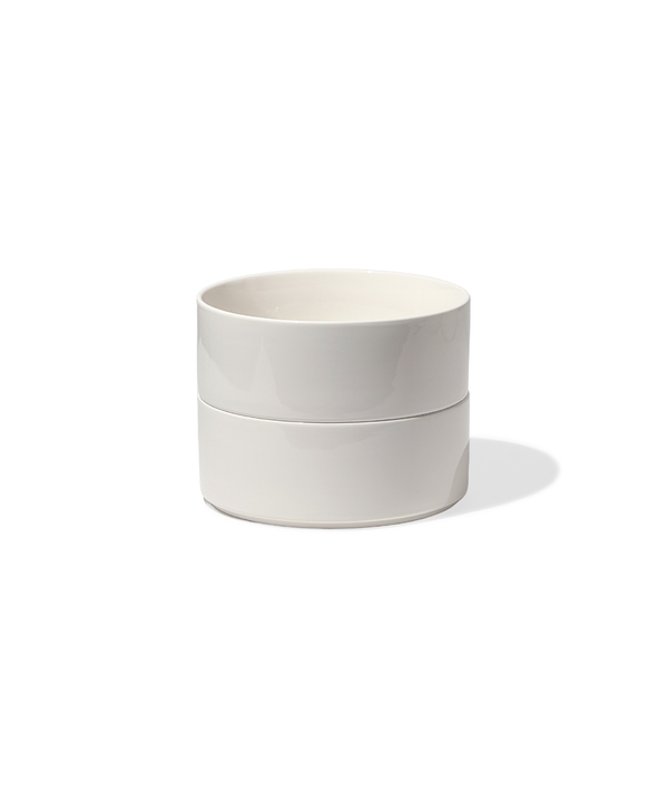 2er Set kleine Bowls cremeweiß glänzend | Nia