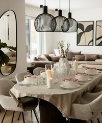 Geschirrset Cremeweiß gerillt | Nia