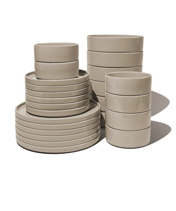 Geschirrset Taupe | Nia