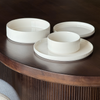 Große Bowl cremeweiß gerillt | Nia
