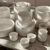 2er Set kleine Bowls cremeweiß glänzend | Nia