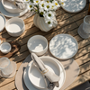 Teller- und Glasuntersetzer Taupe/Creme | Jade