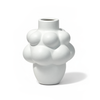 Weiße Keramik Vase mit skulpturaler Form | Nola