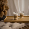 Trinkglas im Streifen-Design mit gerüschtem Rand | Norway