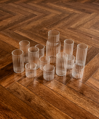 Wasserkaraffe & Gläser-Set Streifen-Design | Norway