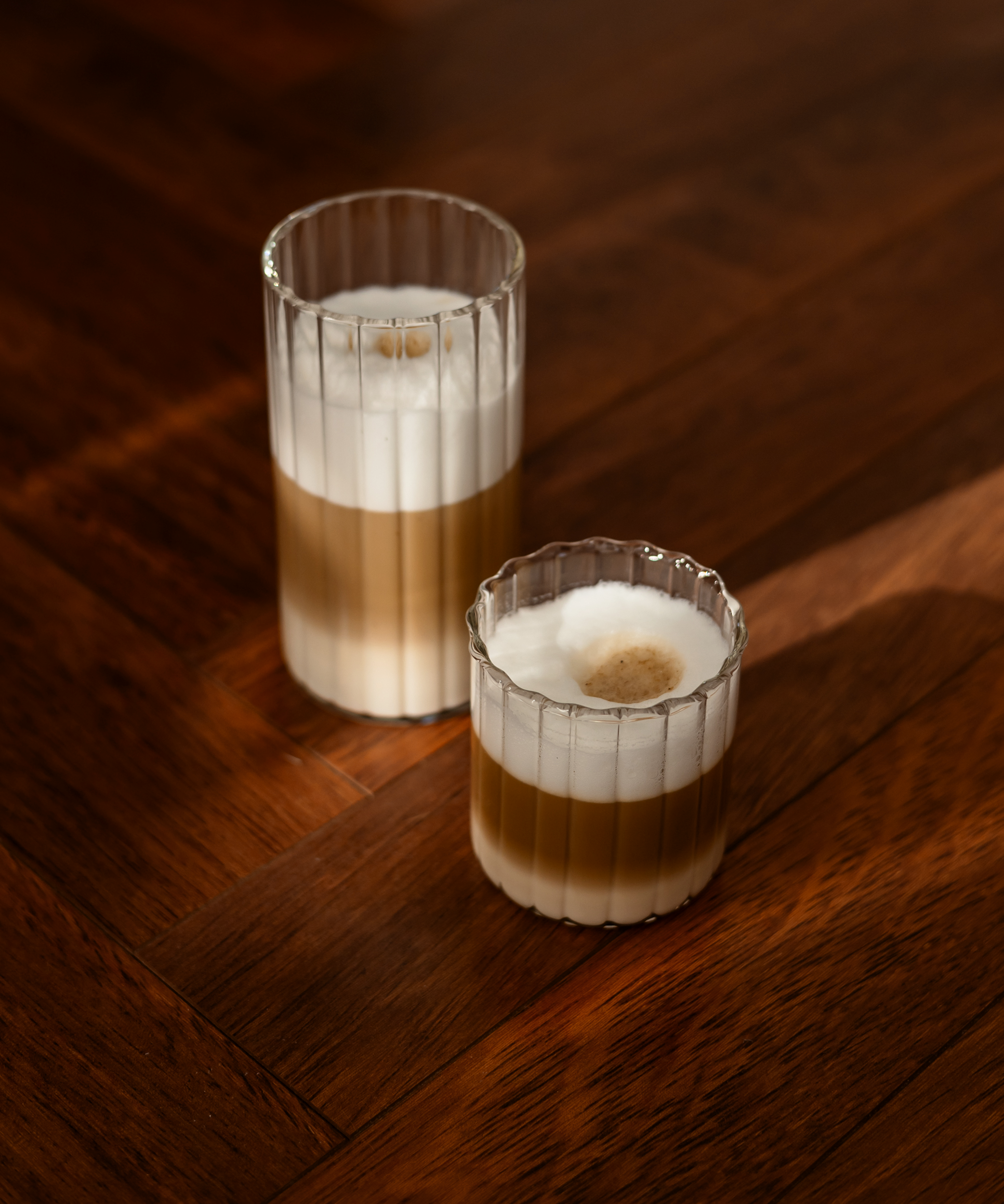 Großes Glas Streifen-Design | Norway