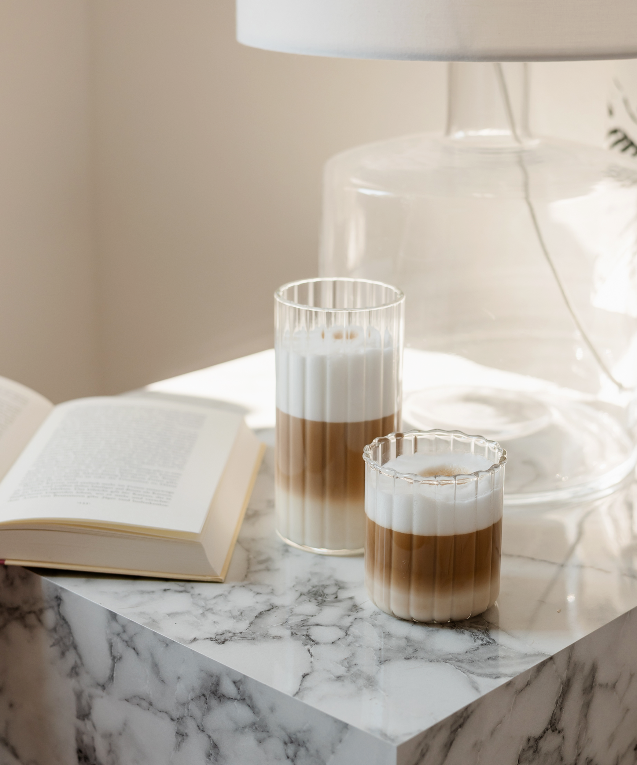 Großes Glas Streifen-Design | Norway