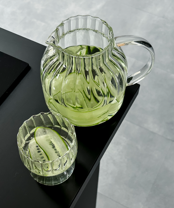 Teekaraffe & Glastassen-Set Streifen-Design | Norway