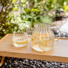 Teekaraffe & Glastassen-Set Streifen-Design | Norway