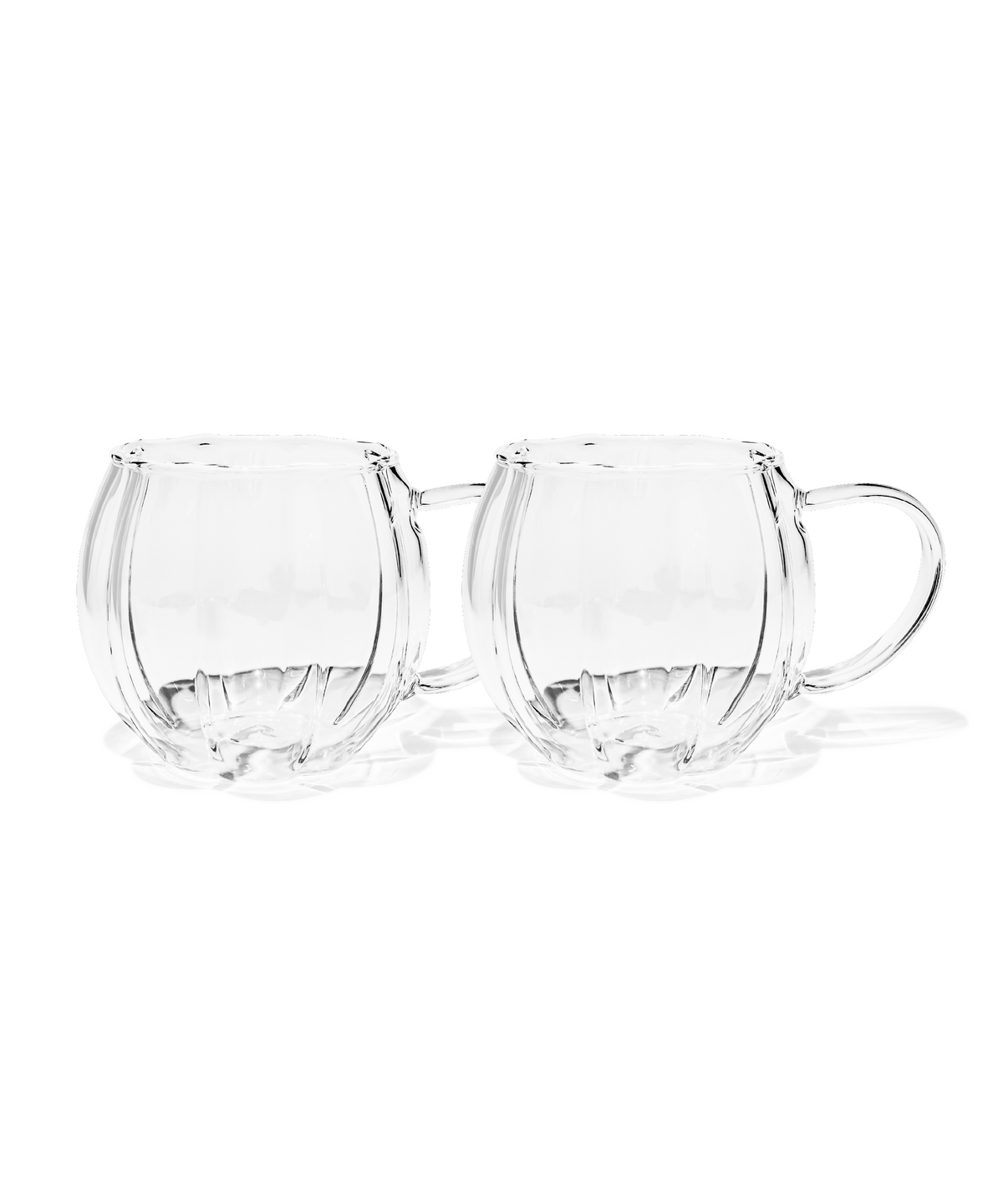 Glastasse Streifen-Design