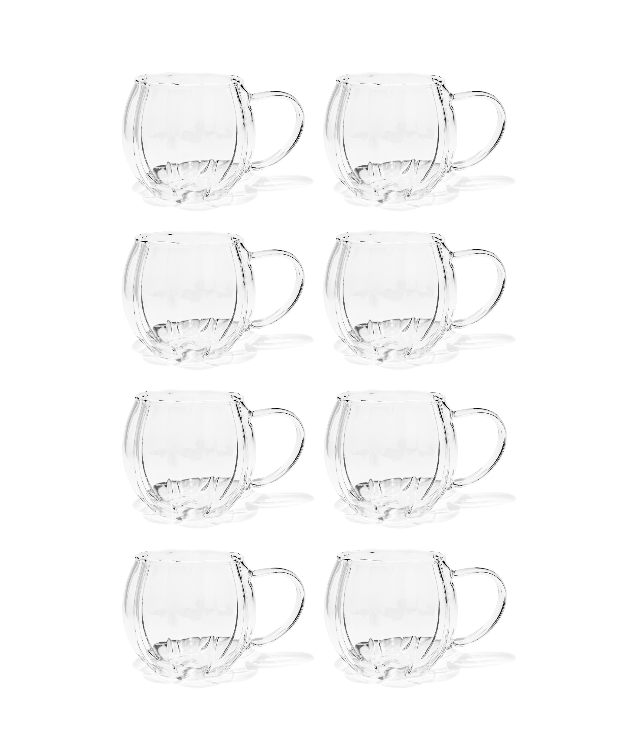 Glastasse im skandinavischen Streifen-Design (400ml) | Oslo