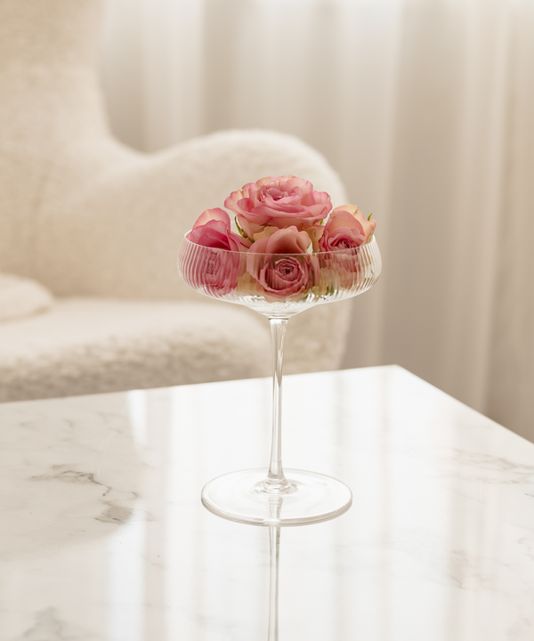 Geriffeltes Champagnerglas | Paris