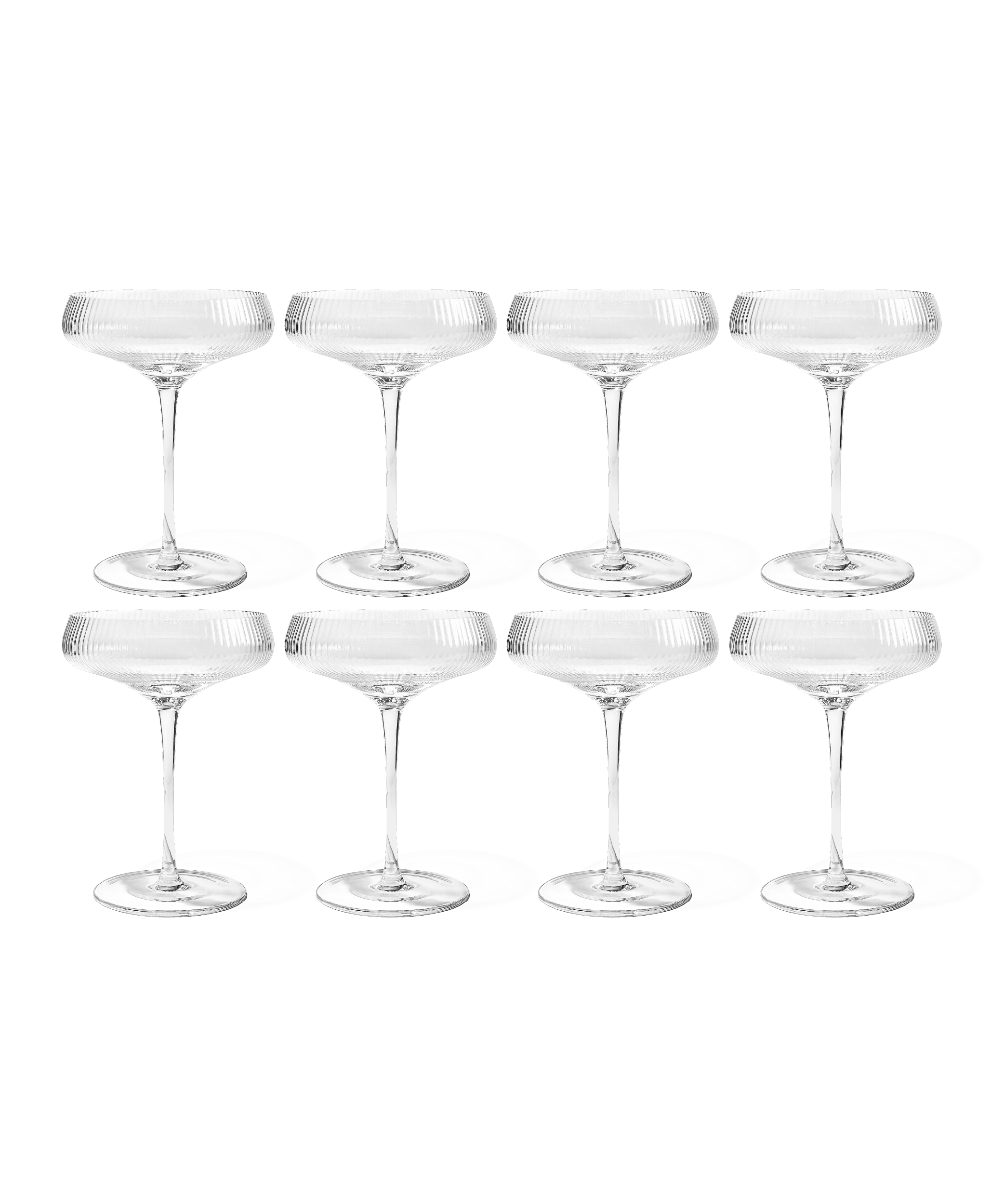 Geriffeltes Champagnerglas | Paris