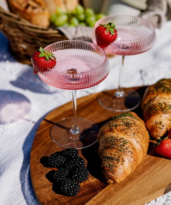 Geriffeltes Champagnerglas | Paris