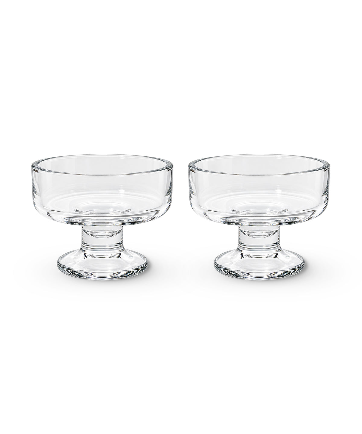 Dessertschale aus Glas – drapé collection von 7 O'CLOCK