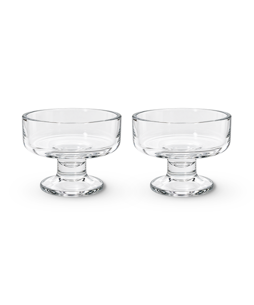 Dessertschale aus Glas – drapé collection von 7 O'CLOCK