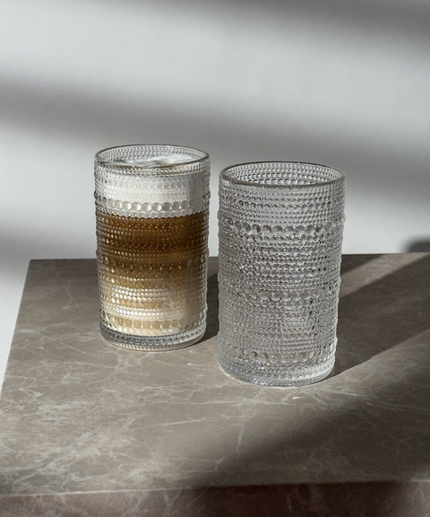 Großes perlenbesetztes Glas | Atlanta