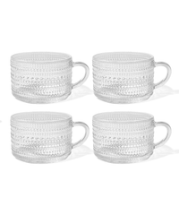 Perlenbesetzte Glastasse | Atlanta