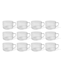 Perlenbesetzte Glastasse | Atlanta
