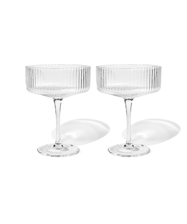 Geriffeltes Champagnerglas | Paris