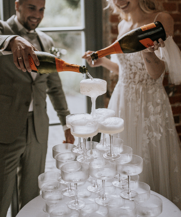 Geriffeltes Champagnerglas | Paris