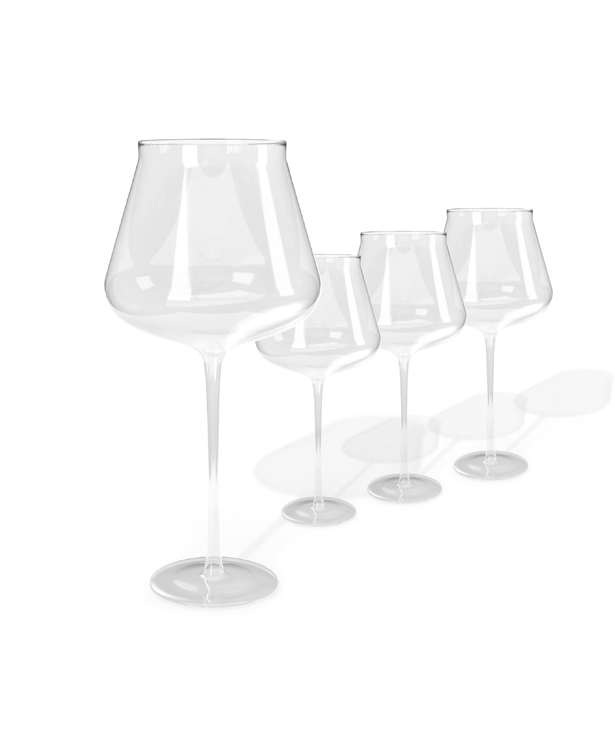 Großes Design-Weinglas mit extra langem Stiel | VENICE