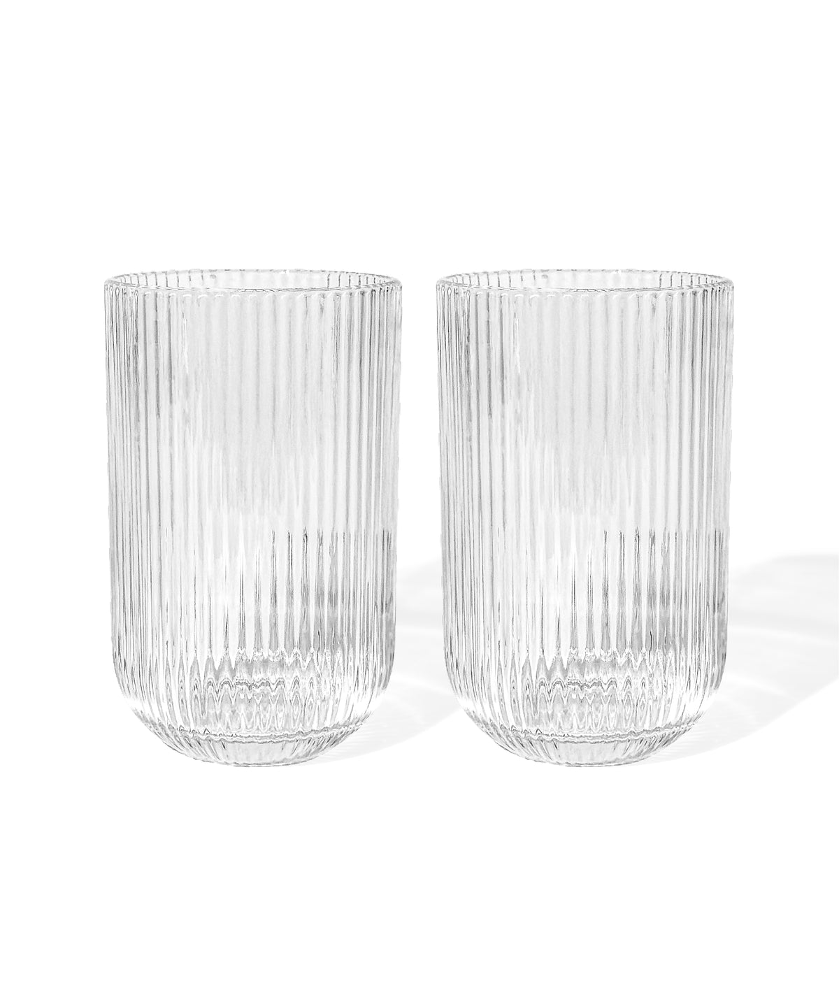 Geriffeltes großes Glas