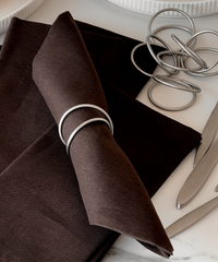 Serviettenringe Silber 6er Set | Rina