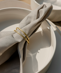 Serviettenringe Gold 6er Set | Rina