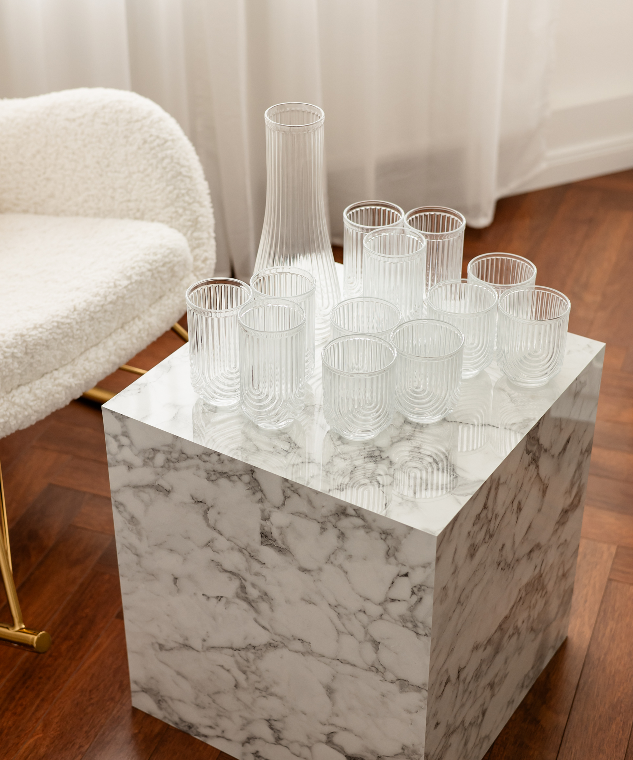 8er Set kleines & großes Glas mit GRATIS Karaffe | Rom