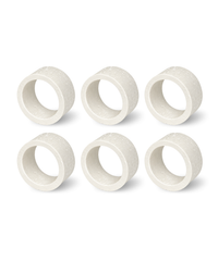 Serviettenringe in Travertin-Steinoptik im 6er Set – tiva collection von 7 O'CLOCK
