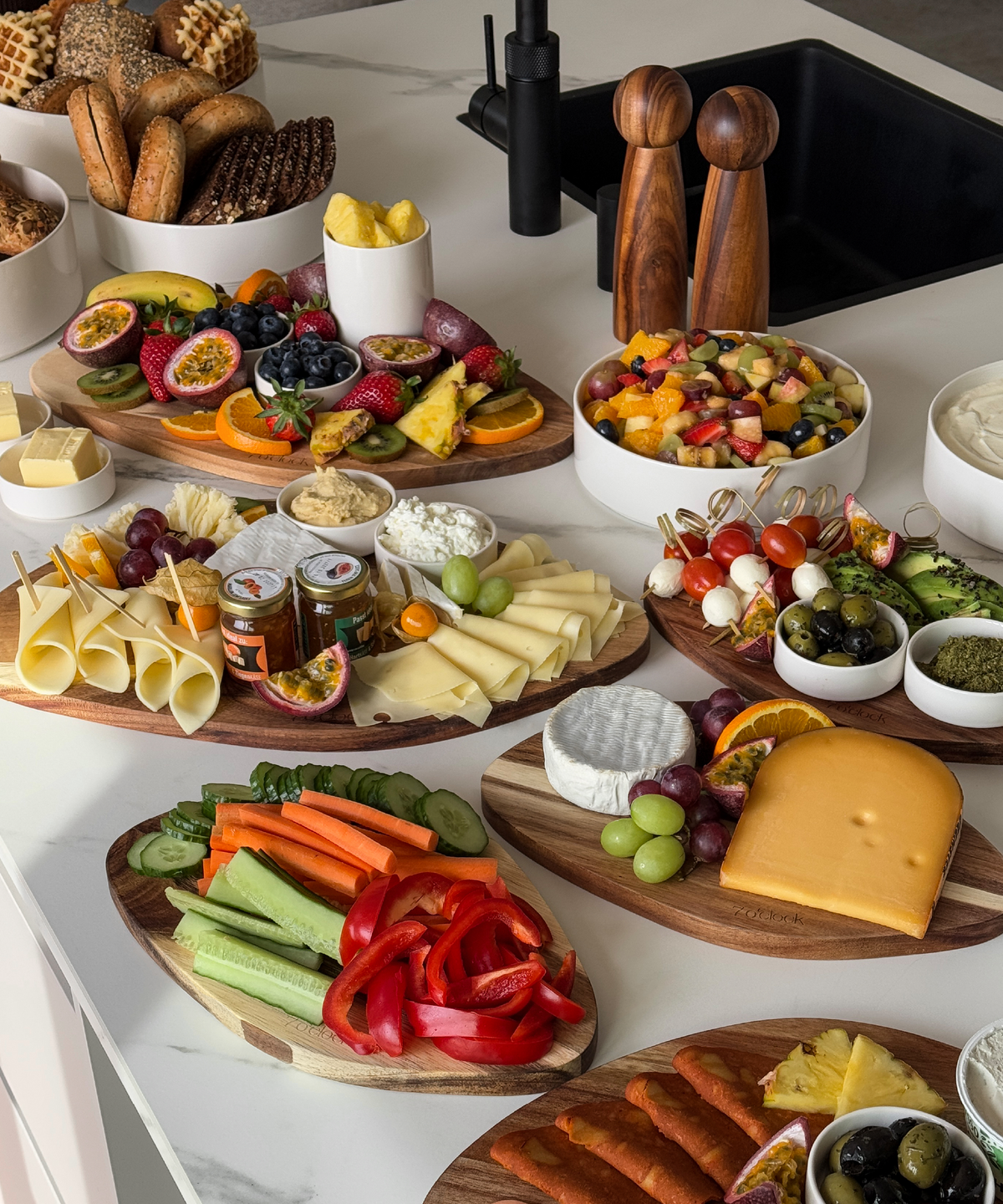 Antipasti Bundle als Set für Antipasti und Vorspeisen – Nahaufnahme des Materials