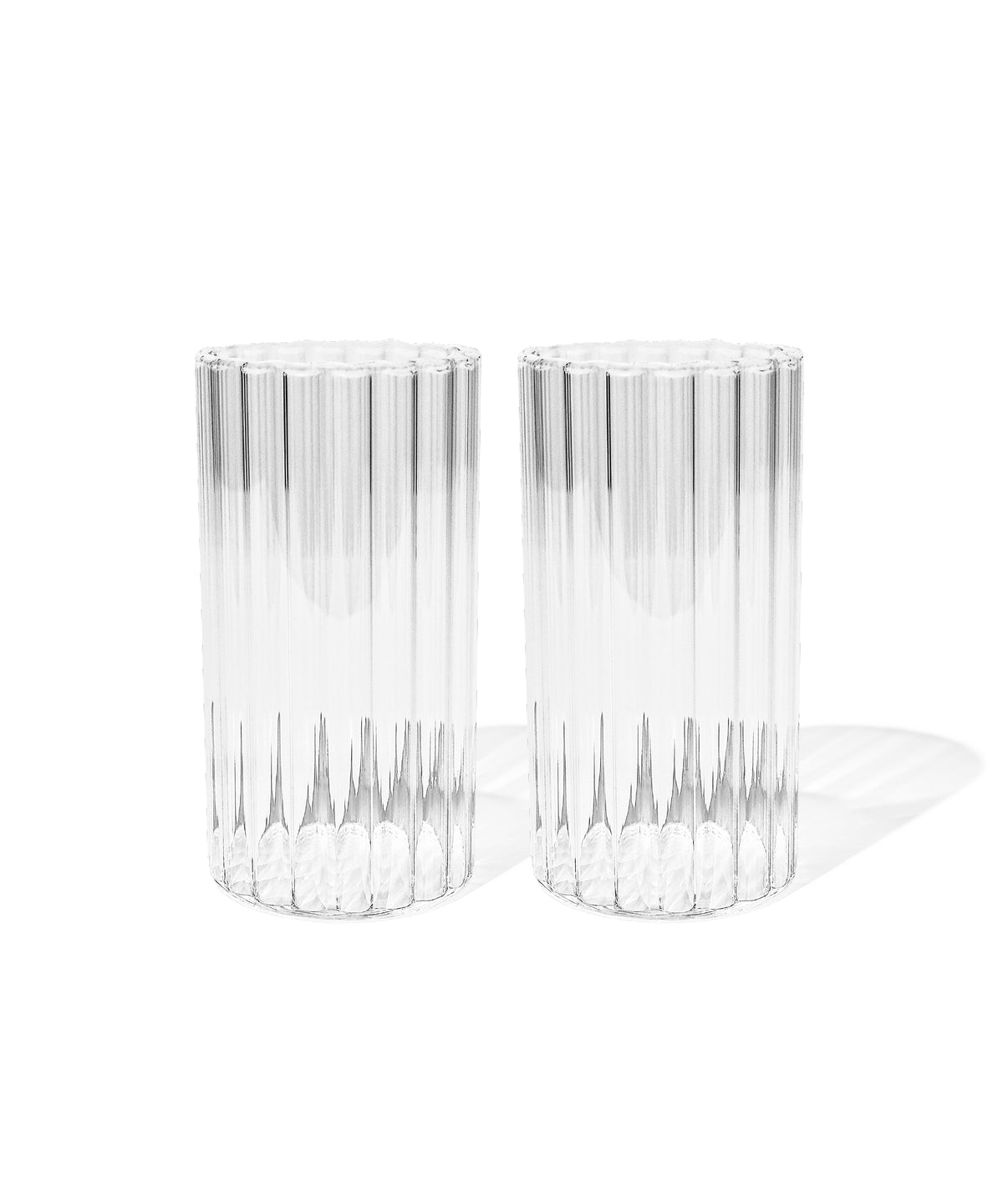 Großes Glas Streifen-Design