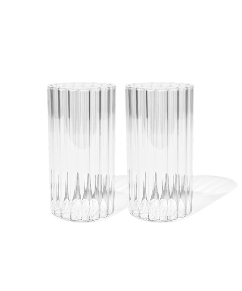 Großes Glas Streifen-Design | Norway