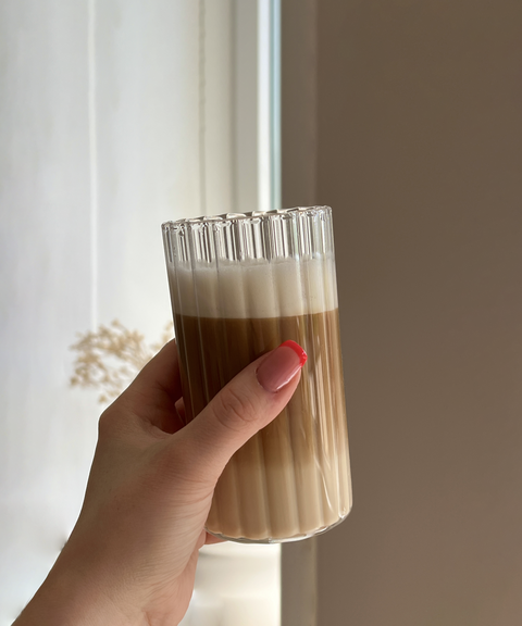 Großes Glas Streifen-Design | Norway