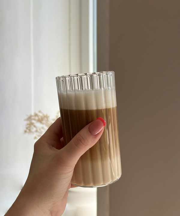 Großes Glas Streifen-Design | Norway