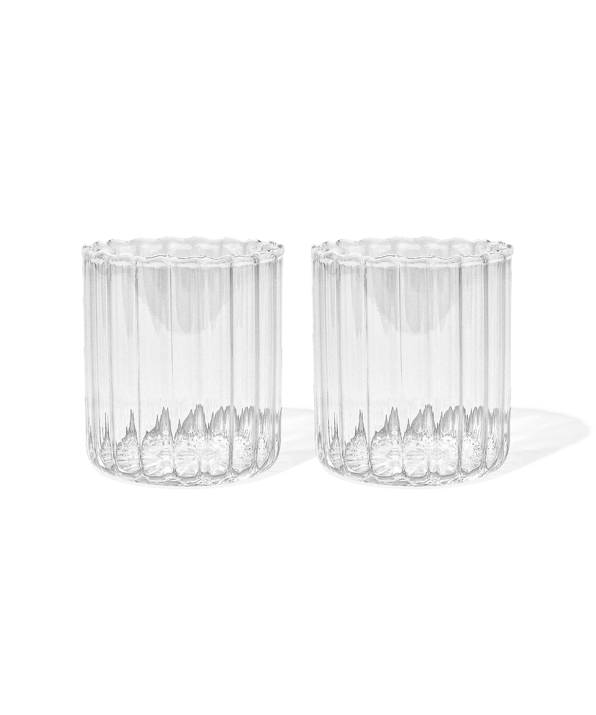 Kleines Trinkglas im Streifen-Design – norway collection von 7 O'CLOCK